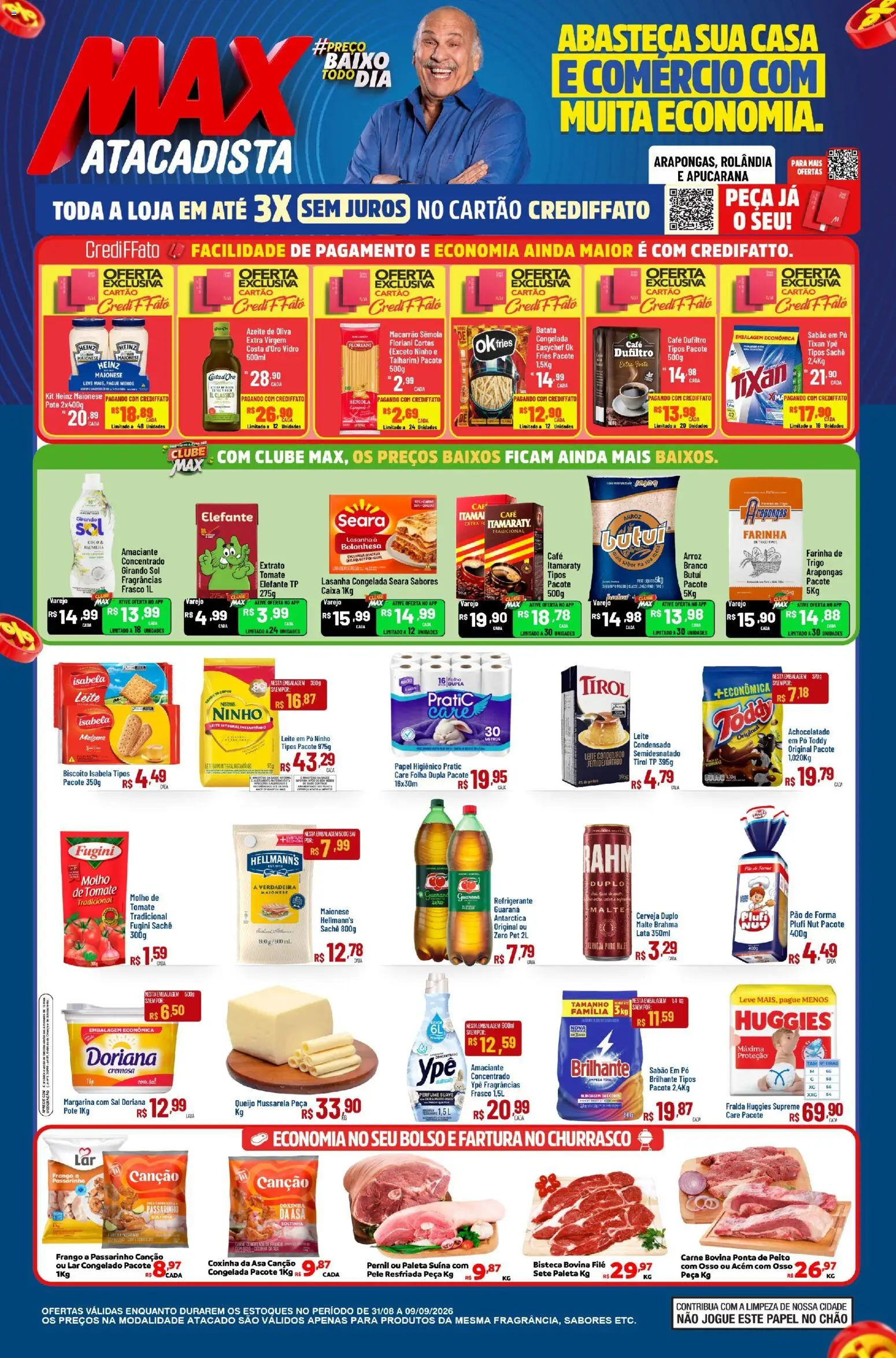Ofertas Max Atacadista até 09/09/2026.