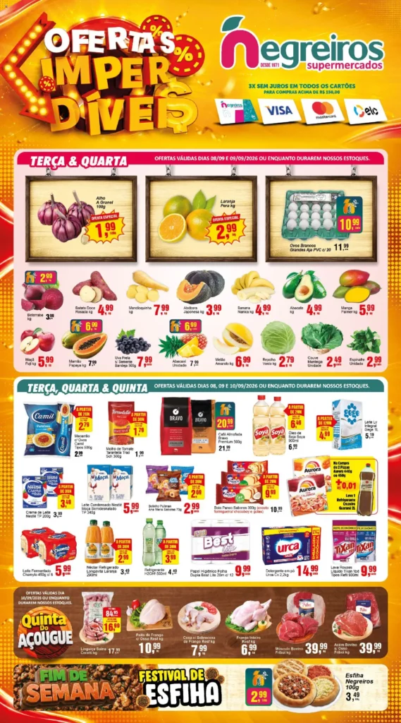 Ofertas Negreiros até 14/09/2026.