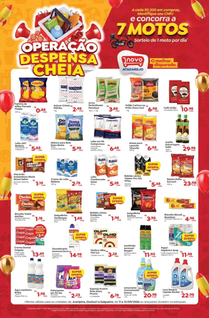 Ofertas Novo Atacarejo até 13/09/2026. Ofertas Novo Atacarejo até 13/09/2026.