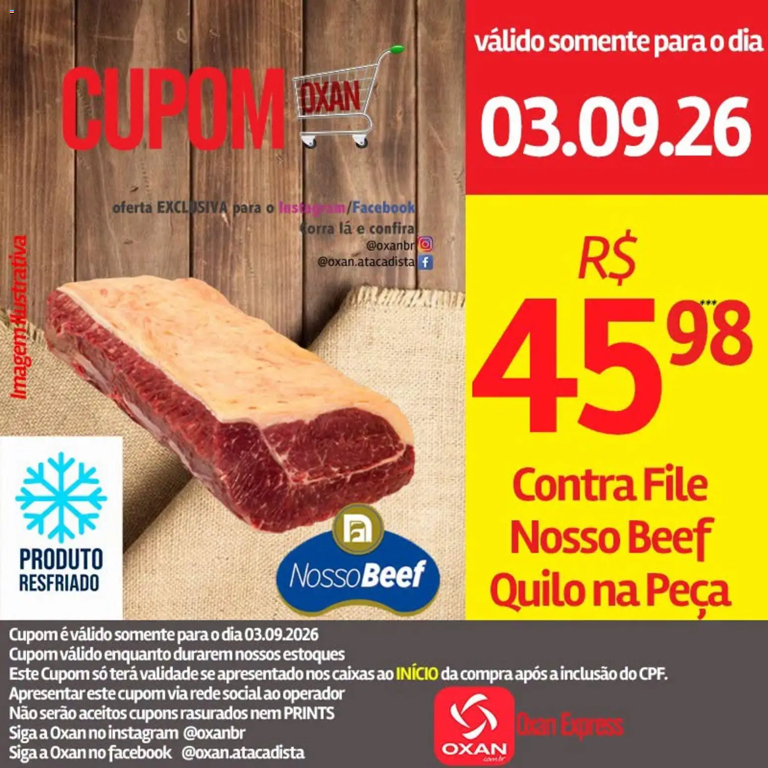 Ofertas Oxan Atacadista até 03/09/2026.