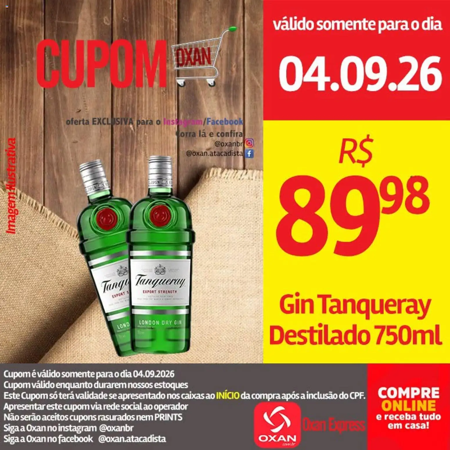 Ofertas Oxan Atacadista até 04/09/2026.