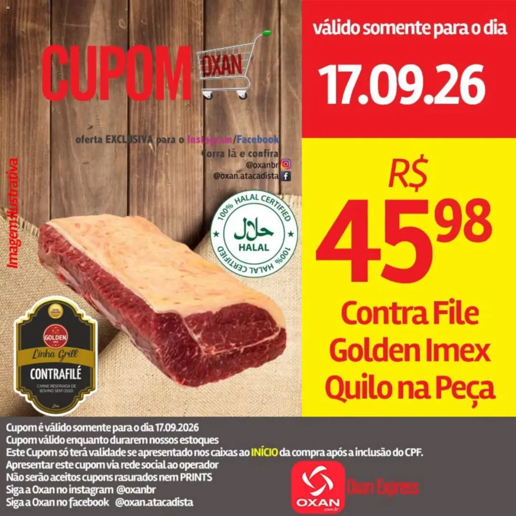 Ofertas Oxan Atacadista até 17/09/2026.