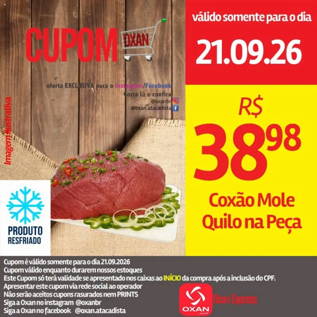 Ofertas Oxan Atacadista até 21/09/2026.