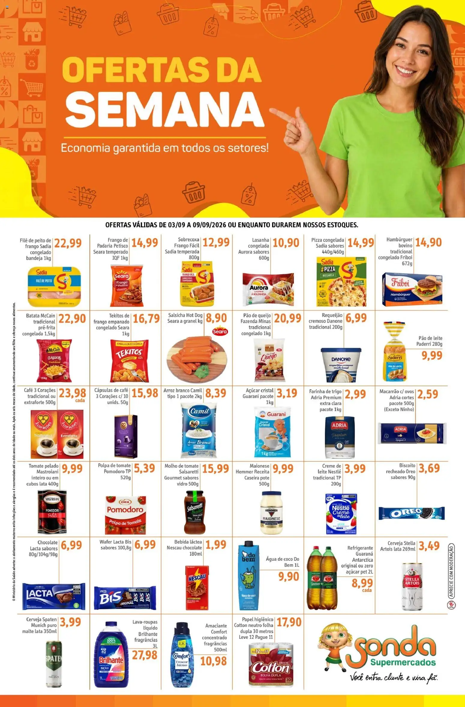 Ofertas Sonda até 09/09/2026.
