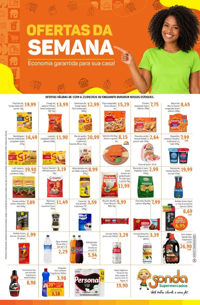 Ofertas Sonda até 23/09/2026.