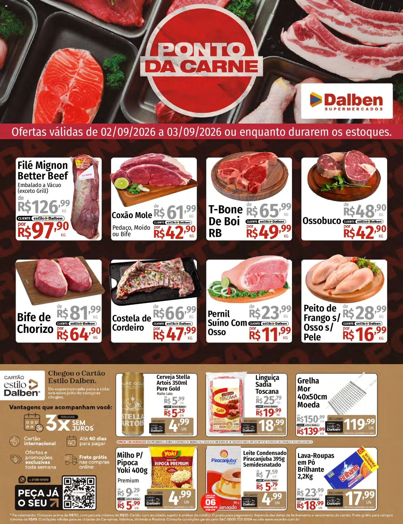 Ofertas Supermercado Dalben até 03/09/2026.