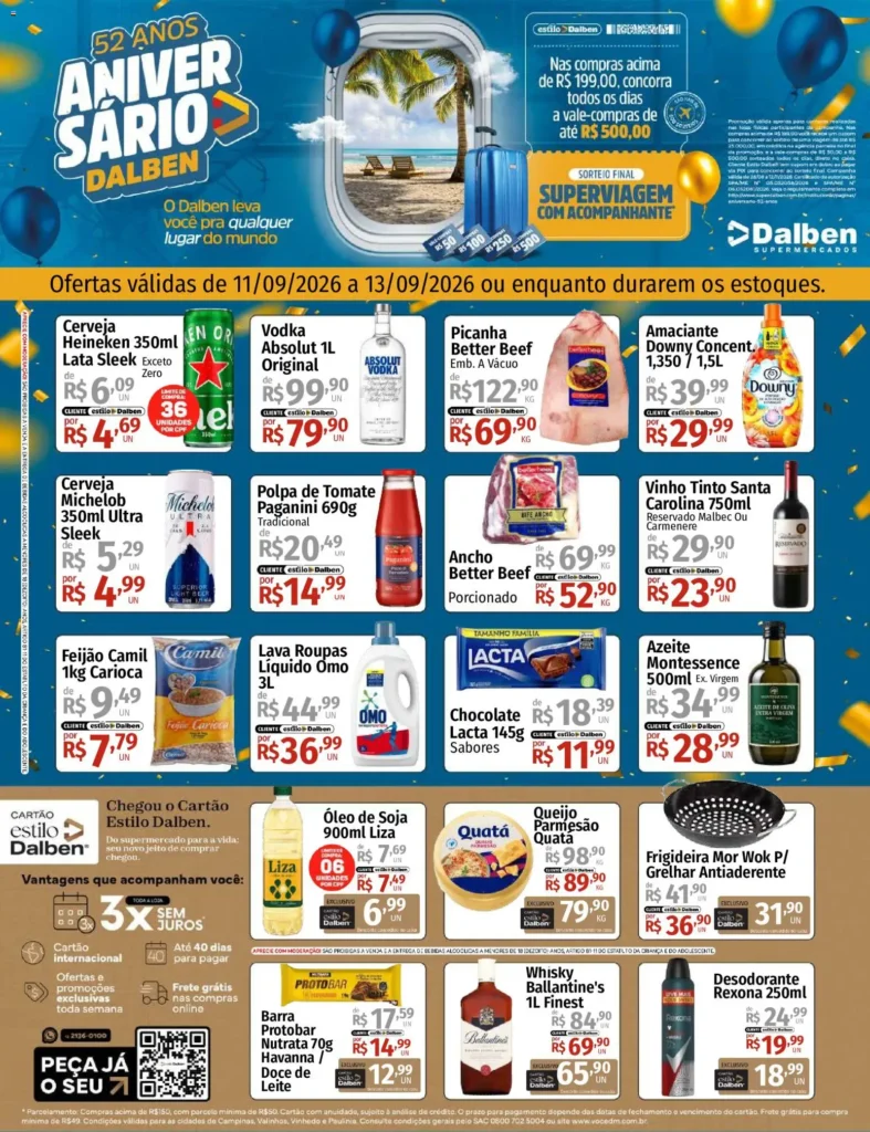 Ofertas Supermercado Dalben até 13/09/2026. Ofertas Supermercado Dalben até 13/09/2026.