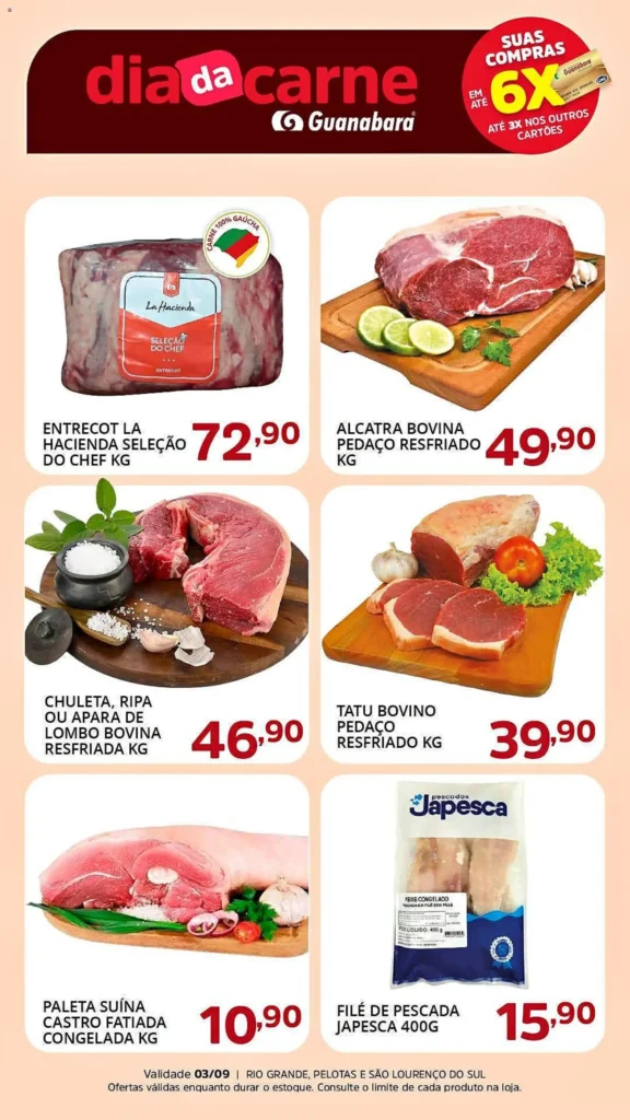 Ofertas Supermercado Guanabara até 03/09/2026.