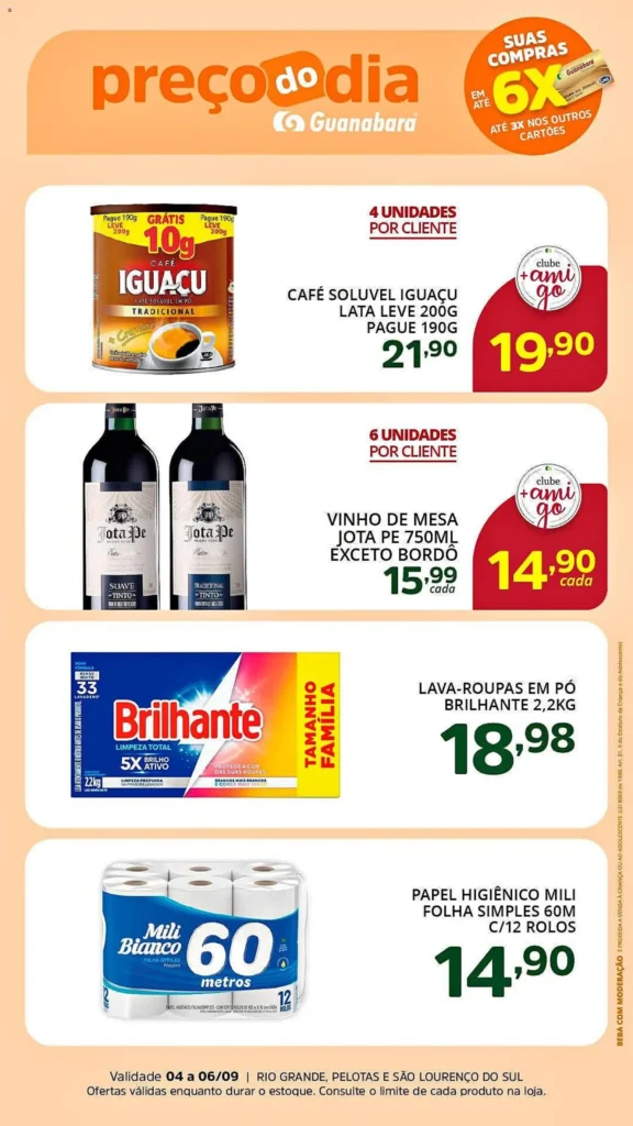 Ofertas Supermercado Guanabara até 06/09/2026. Ofertas Supermercado Guanabara até 06/09/2026.