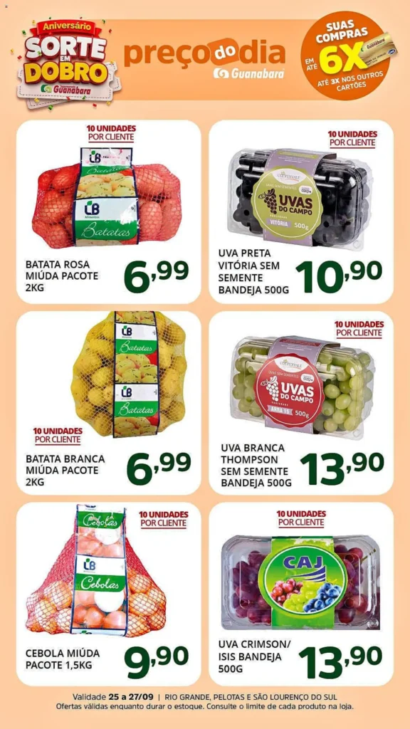 Ofertas Supermercado Guanabara até 27/09/2026. Ofertas Supermercado Guanabara até 27/09/2026.