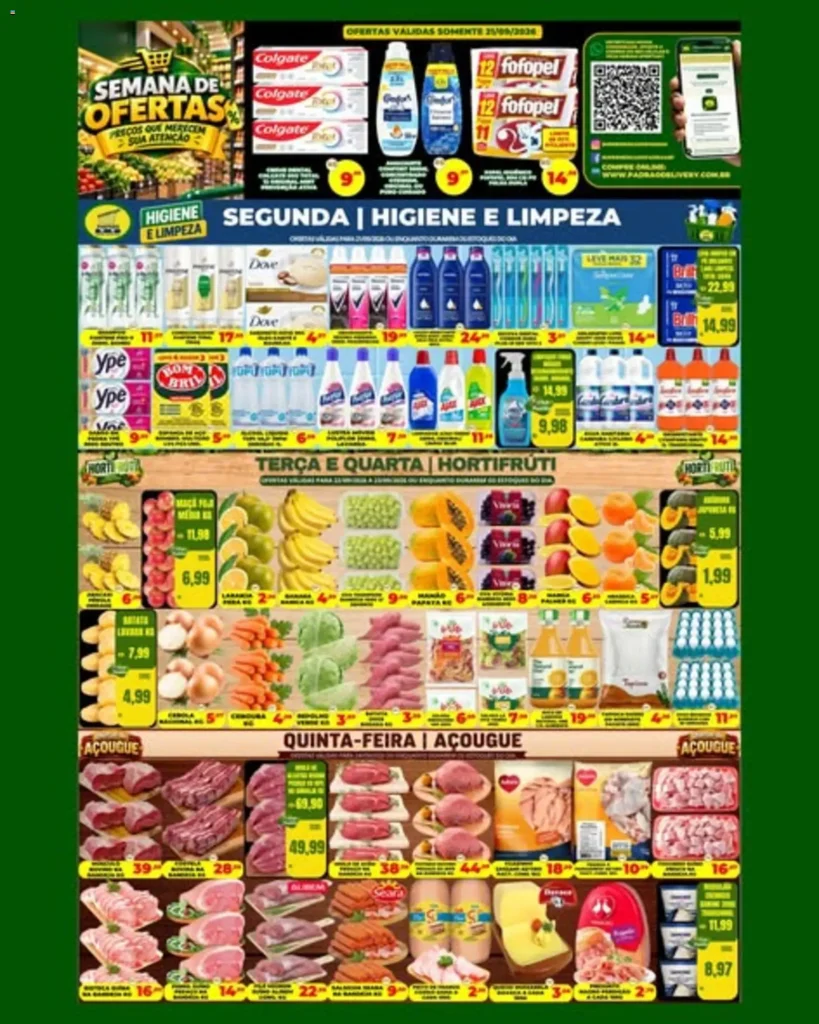Ofertas Supermercado Padrão até 25/09/2026.