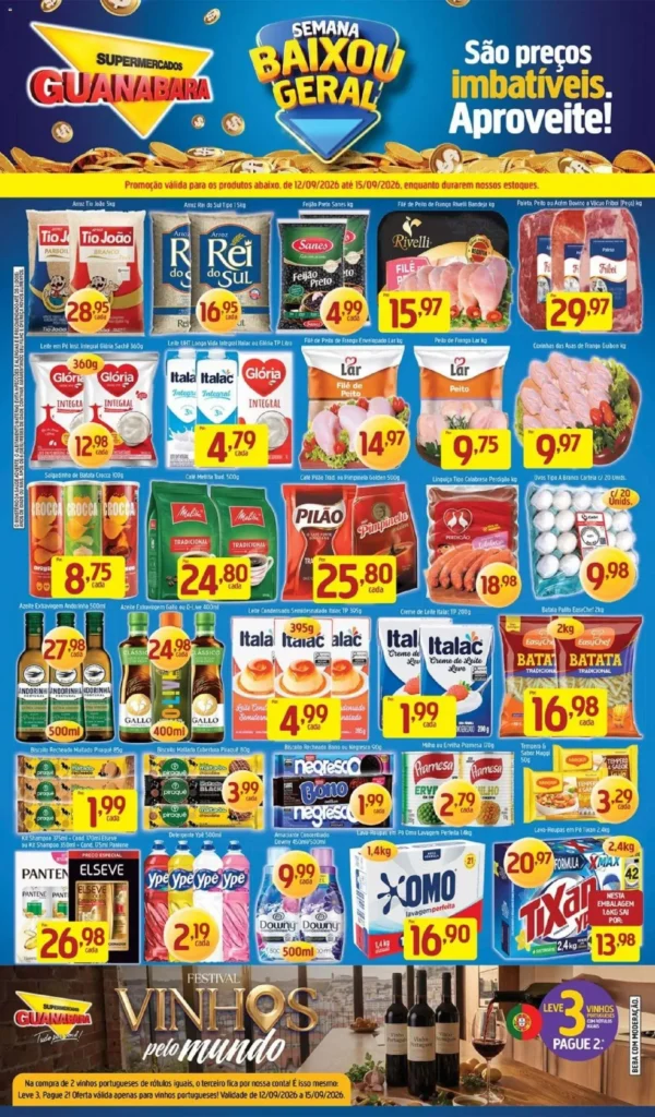 Ofertas Supermercados Guanabara promoção até 15/09/2026. Ofertas Supermercados Guanabara promoção até 15/09/2026.