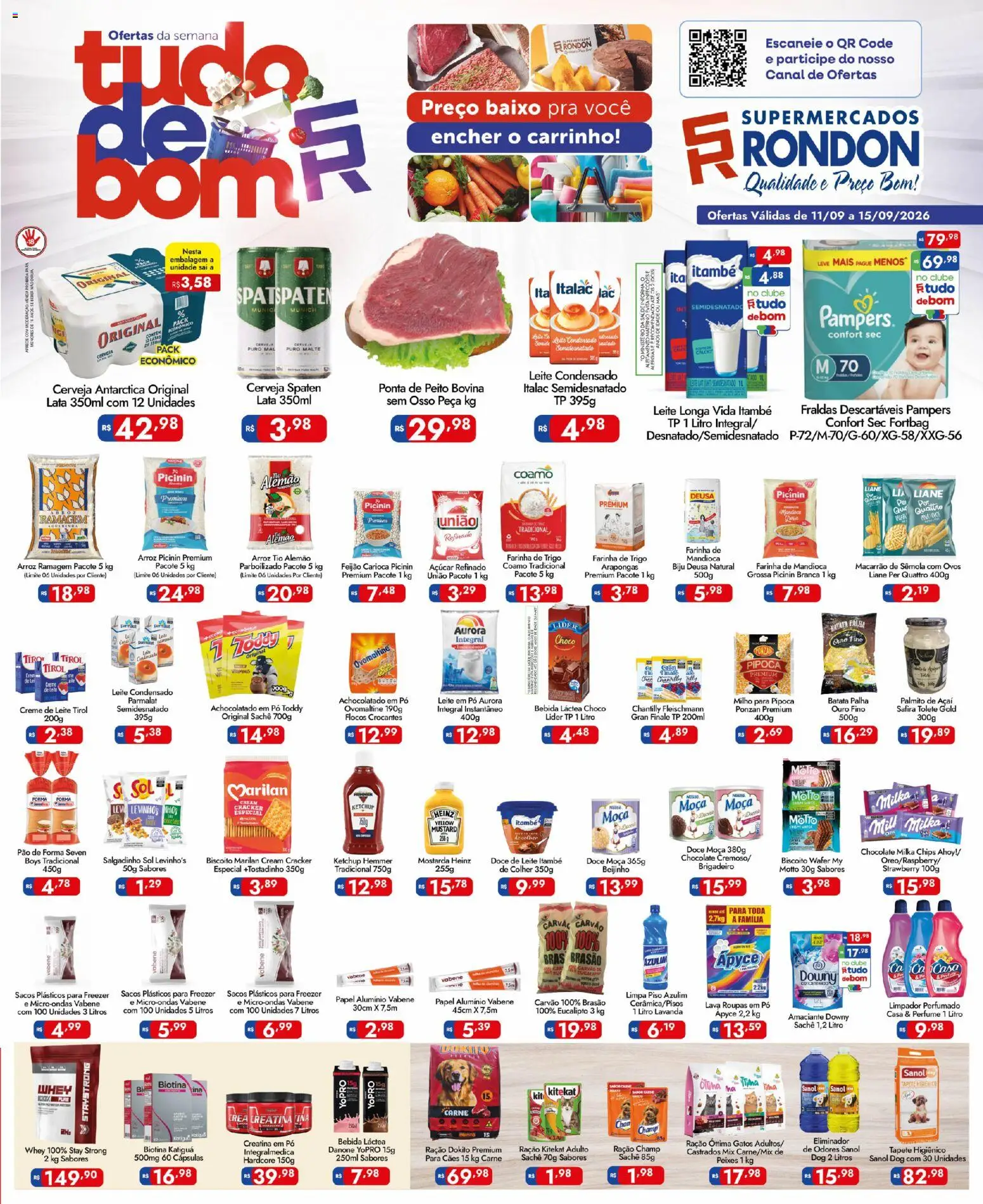 Ofertas Supermercados Rondon até 15/09/2026.