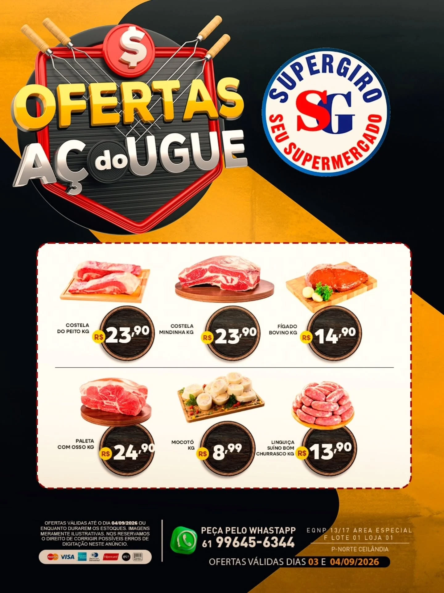 Ofertas Supermercado Supergiro – 04/09/2026