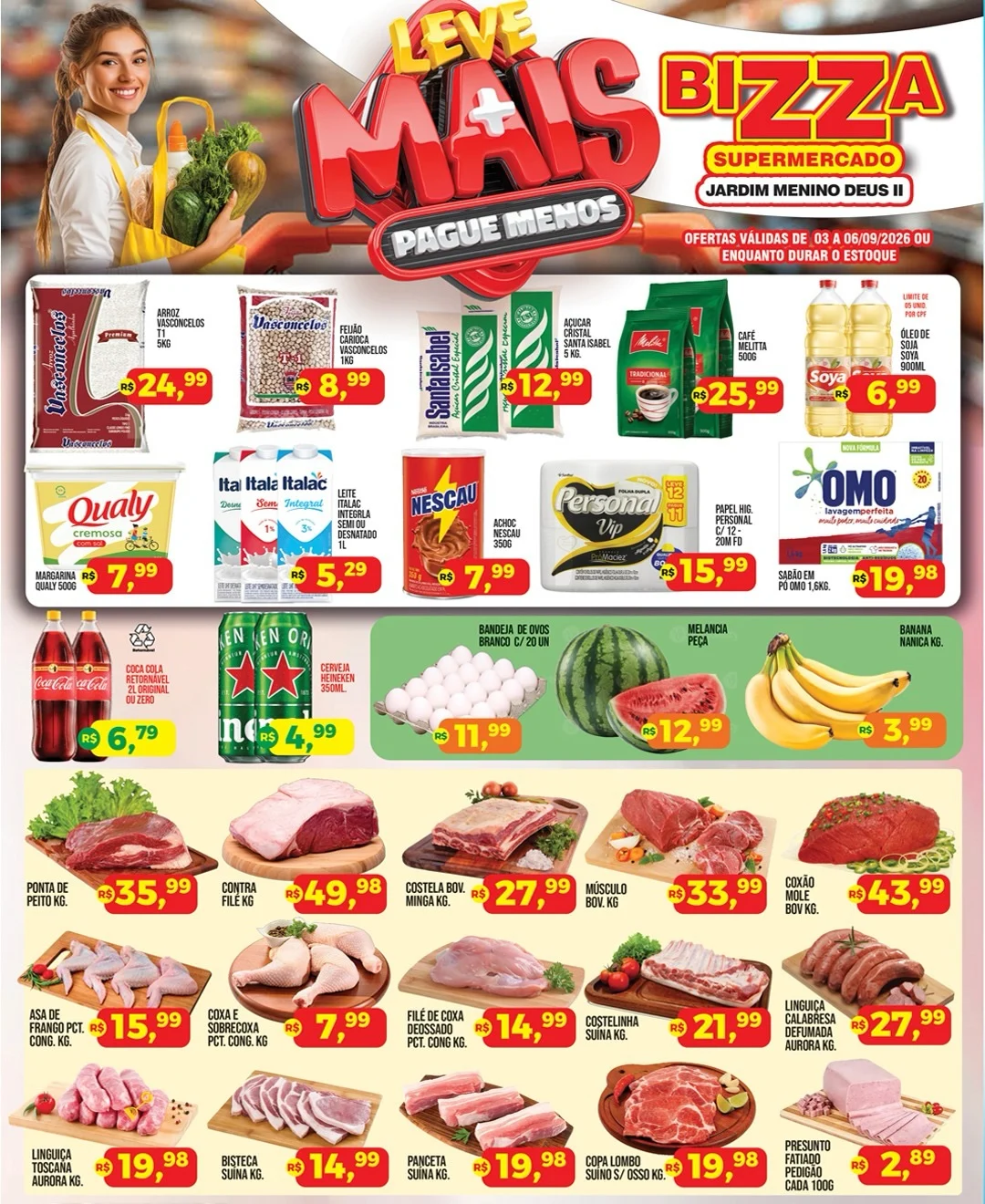 Ofertas Bizza Supermercado Jd. Menino Deus II – Bebedouro – 06/09/2026