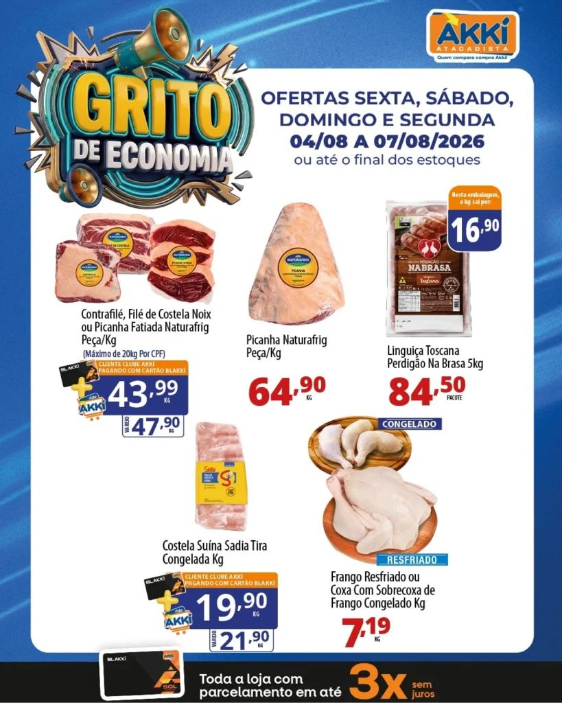 Ofertas Akkí Atacadista – 07/09/2026