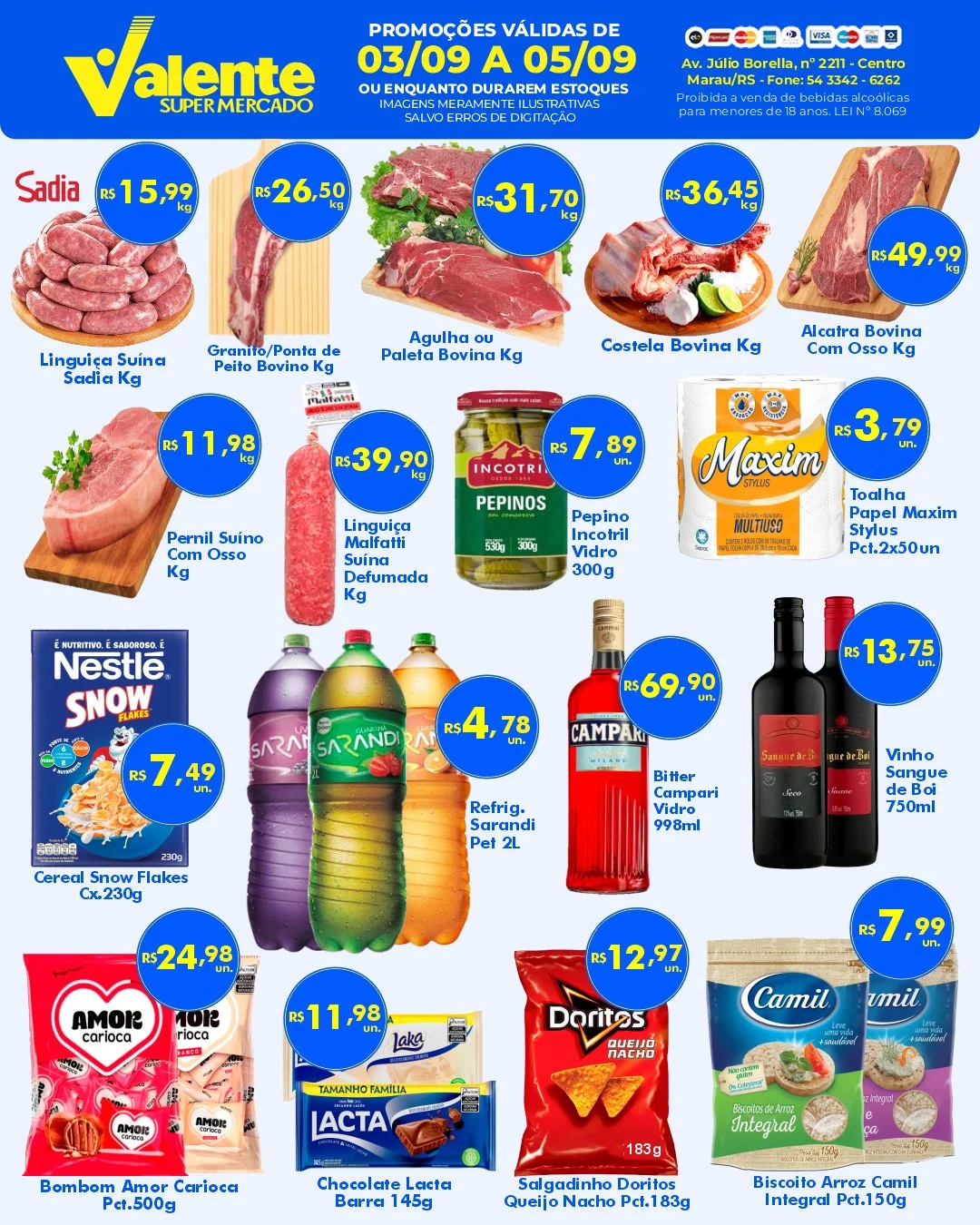 Ofertas Valente Supermercado – 05/09/2026