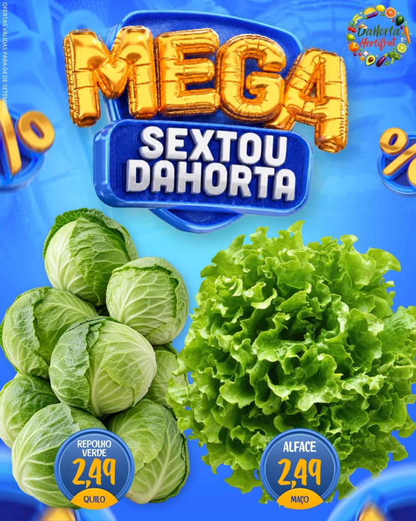 Ofertas Dahorta Hortifruti – 04/09/2026