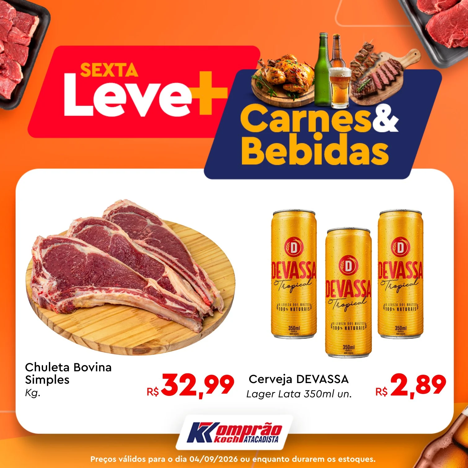 Ofertas Komprão Koch Atacadista – 04/09/2026