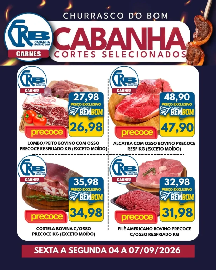Ofertas Rancho Bom Supermercados – 07/09/2026