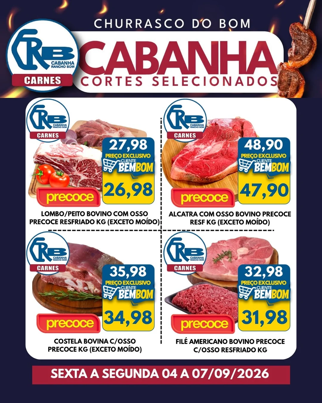 Ofertas Rancho Bom Supermercados – 07/09/2026