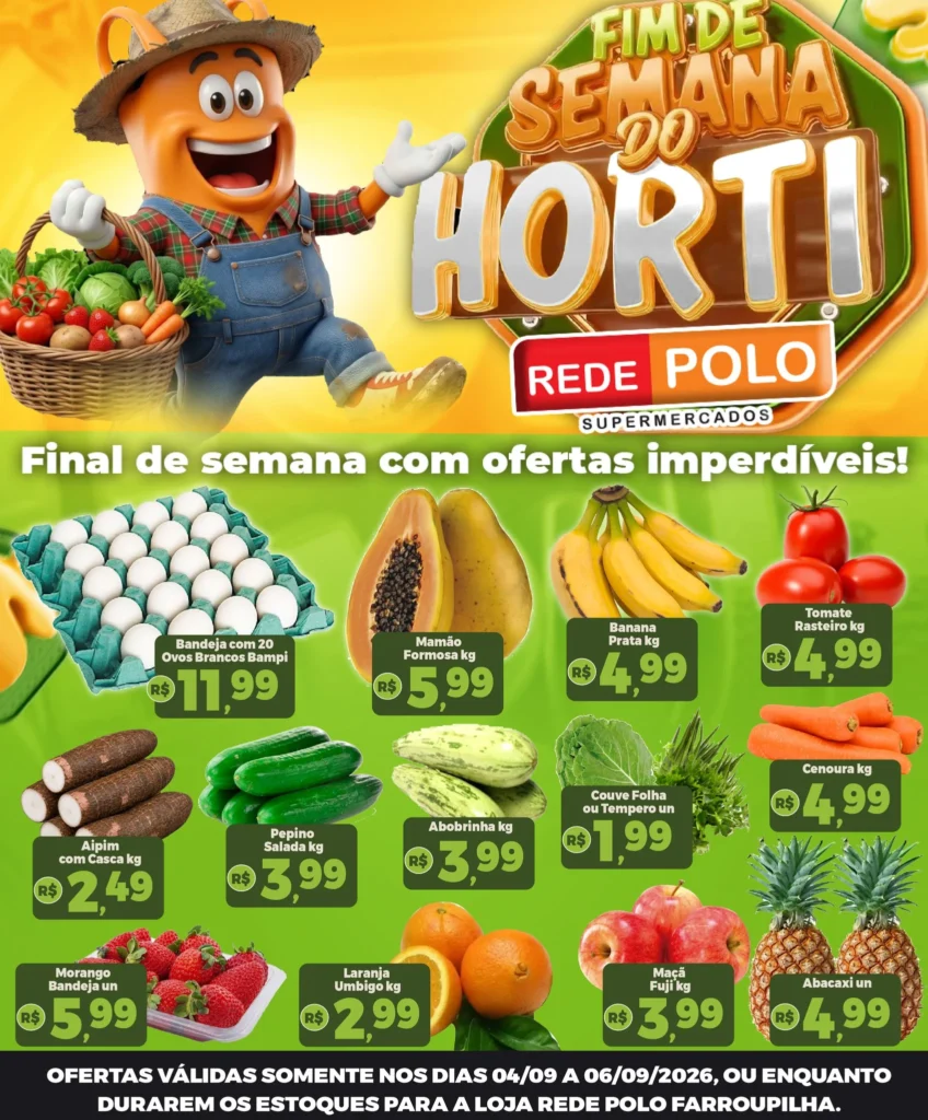 Ofertas Rede Polo Farroupilha – 06/09/2026