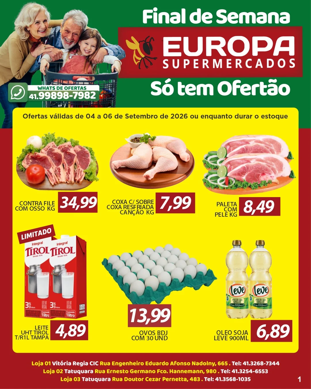 Ofertas Europa Supermercados – 06/09/2026