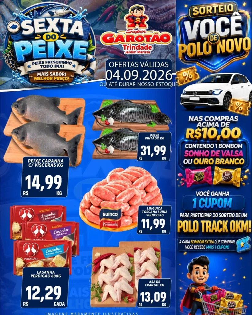 Ofertas Supermercado Garotão – 04/09/2026