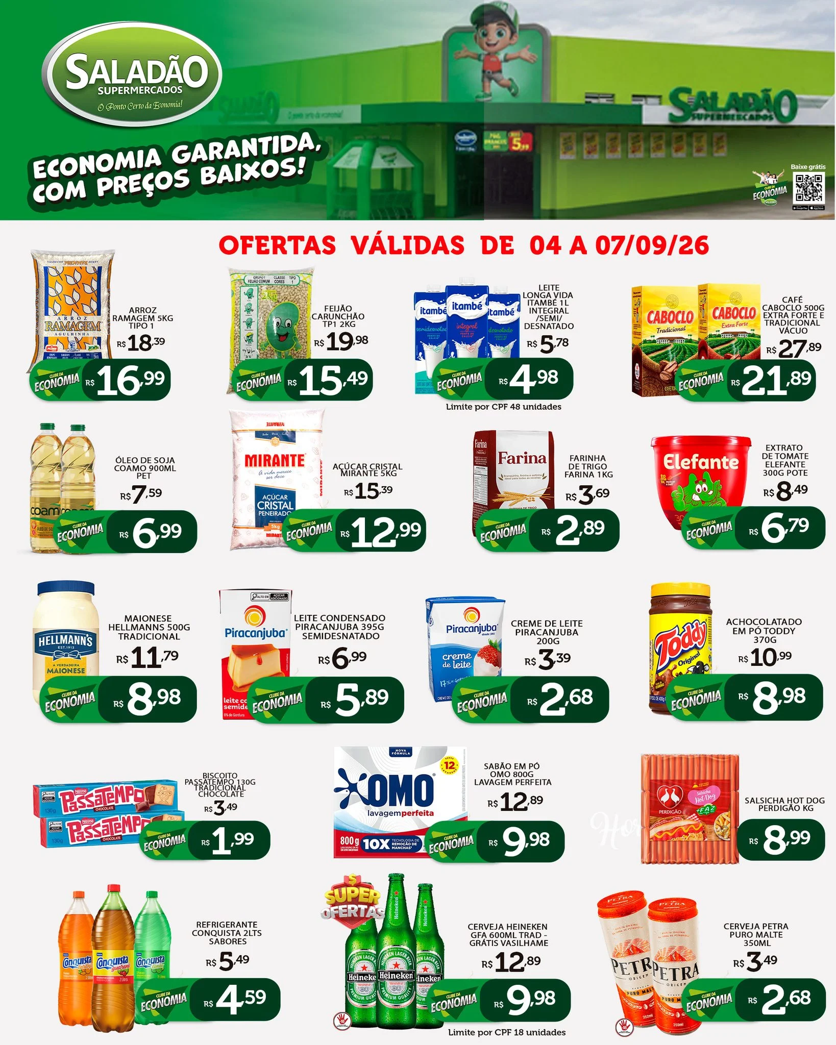 Ofertas Saladão Supermercados – 07/09/2026