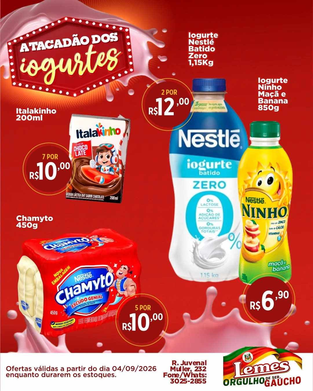 Ofertas Casa de Carnes e Mercado Lemes – 04/09/2026