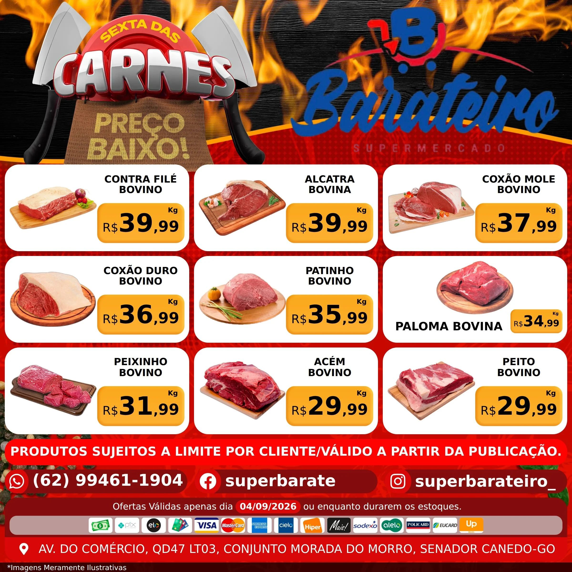 Ofertas SUPERMERCADO em SENADOR CANEDO – 04/09/2026
