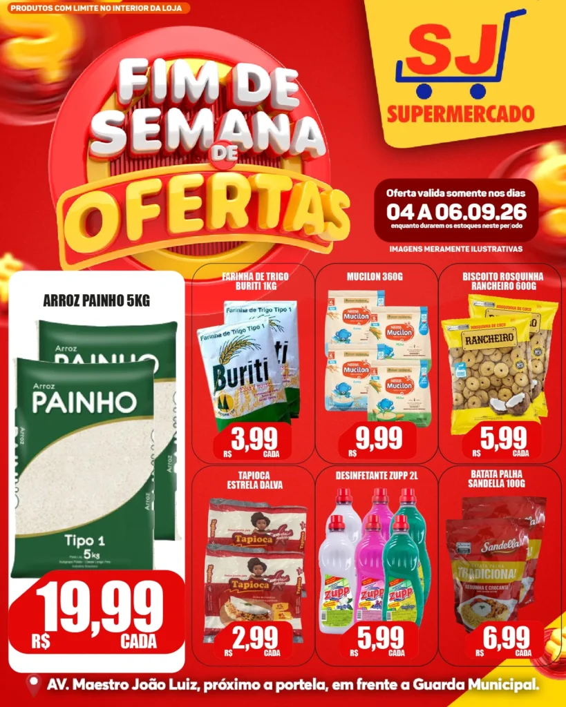 Ofertas SJ Supermercado – 06/09/2026 Ofertas SJ Supermercado – 06/09/2026