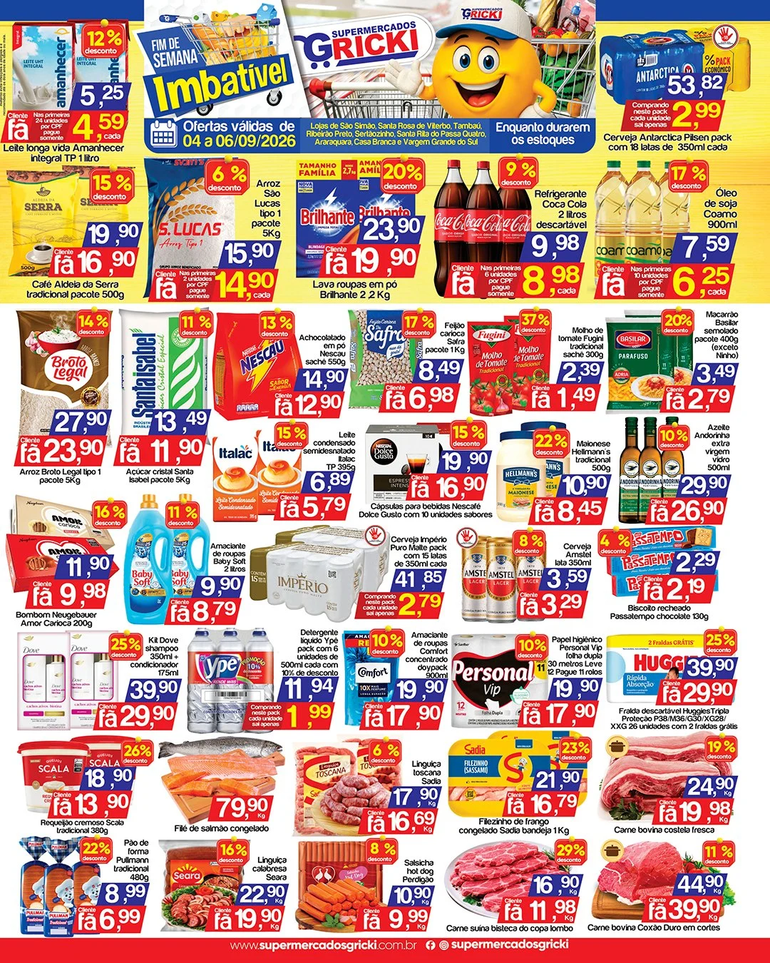 Ofertas Supermercados Gricki – 06/09/2026