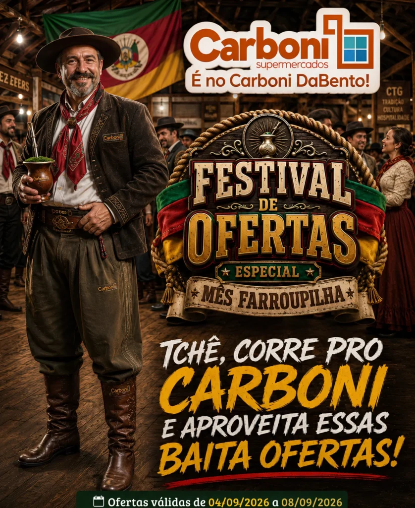 Ofertas Carboni Supermercados – 08/09/2026 Ofertas Carboni Supermercados – 08/09/2026
