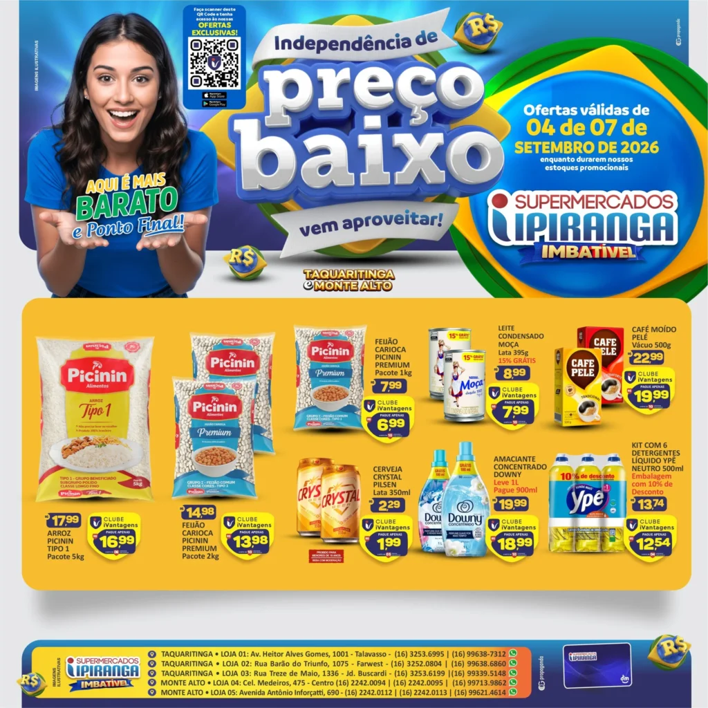 Ofertas Supermercados Ipiranga – 07/09/2026 Ofertas Supermercados Ipiranga – 07/09/2026