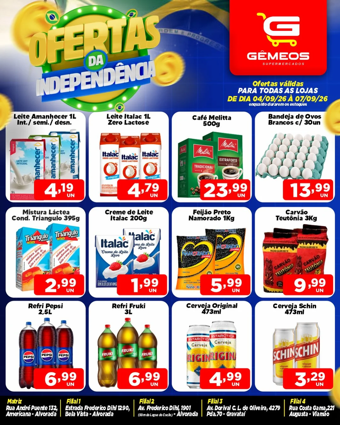 Ofertas Gemeos supermercado – 07/09/2026