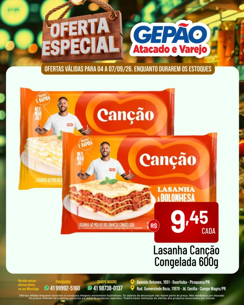Ofertas GEPÃO – 07/09/2026 Ofertas GEPÃO – 07/09/2026