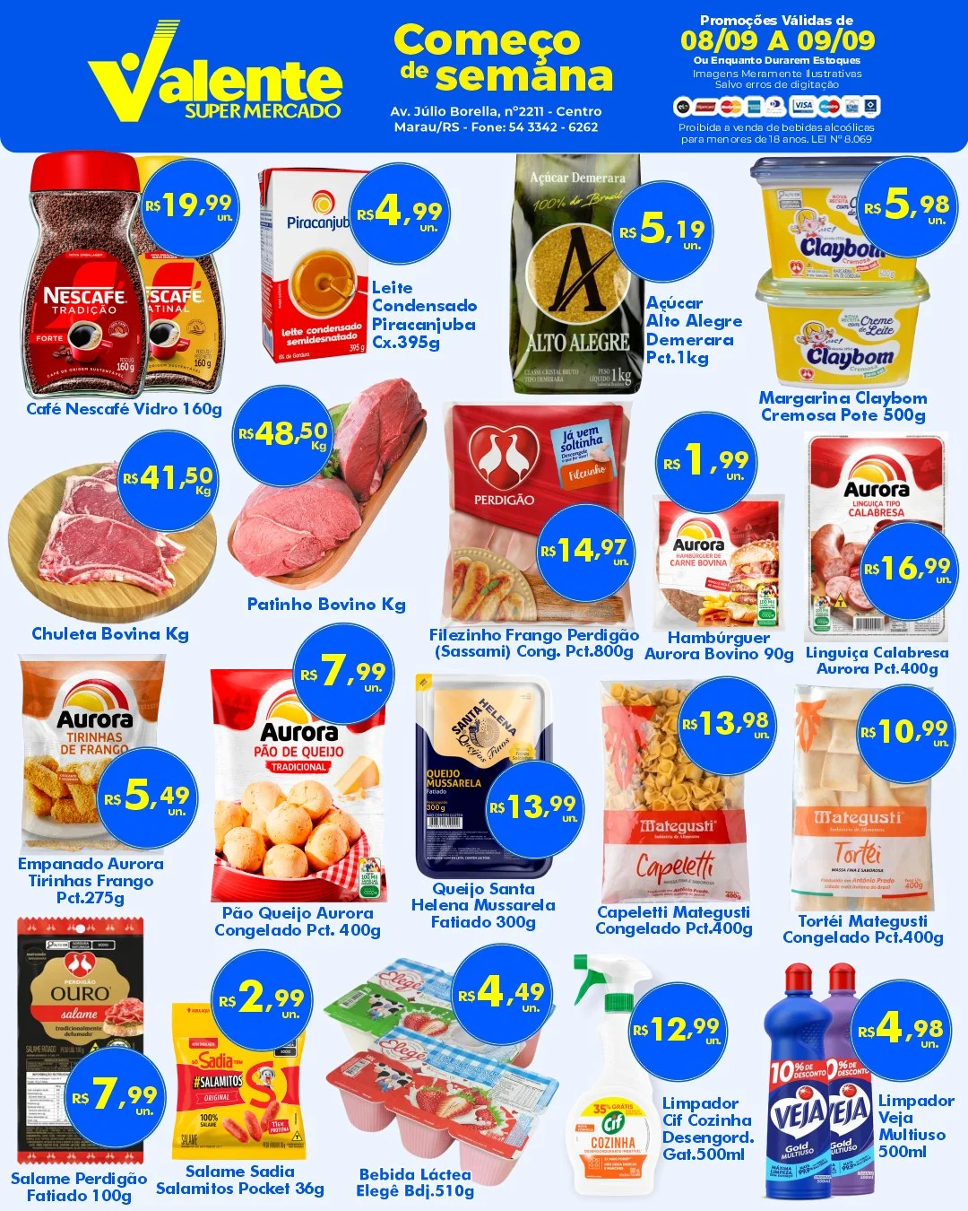 Ofertas Valente Supermercado – 08/09/2026 Ofertas Valente Supermercado – 08/09/2026