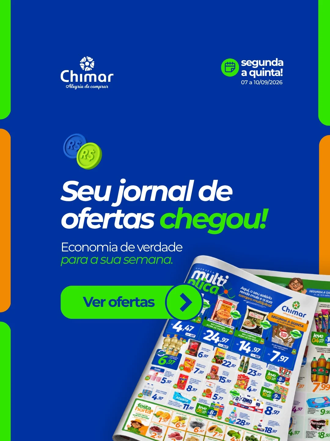 Ofertas Chimar Supermercados – 08/09/2026