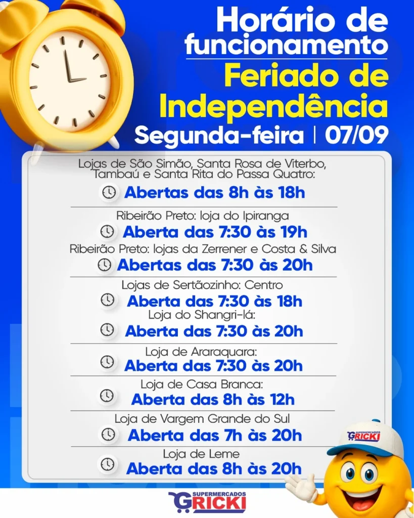 Ofertas Supermercados Gricki – 07/09/2026