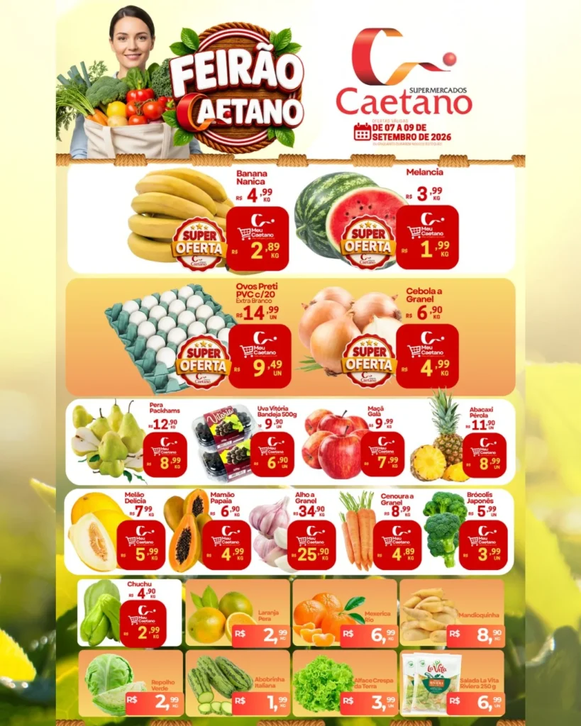 Ofertas Supermercados Caetano – 09/09/2026