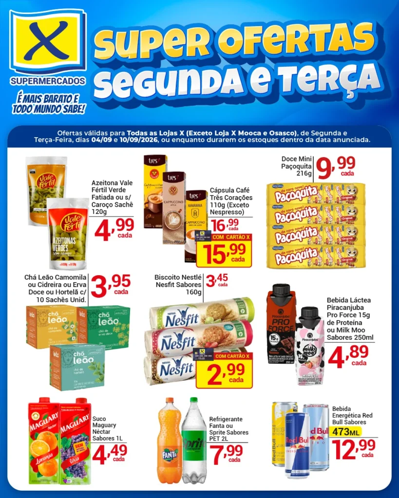 Ofertas Rede X Supermercados – 10/09/2026