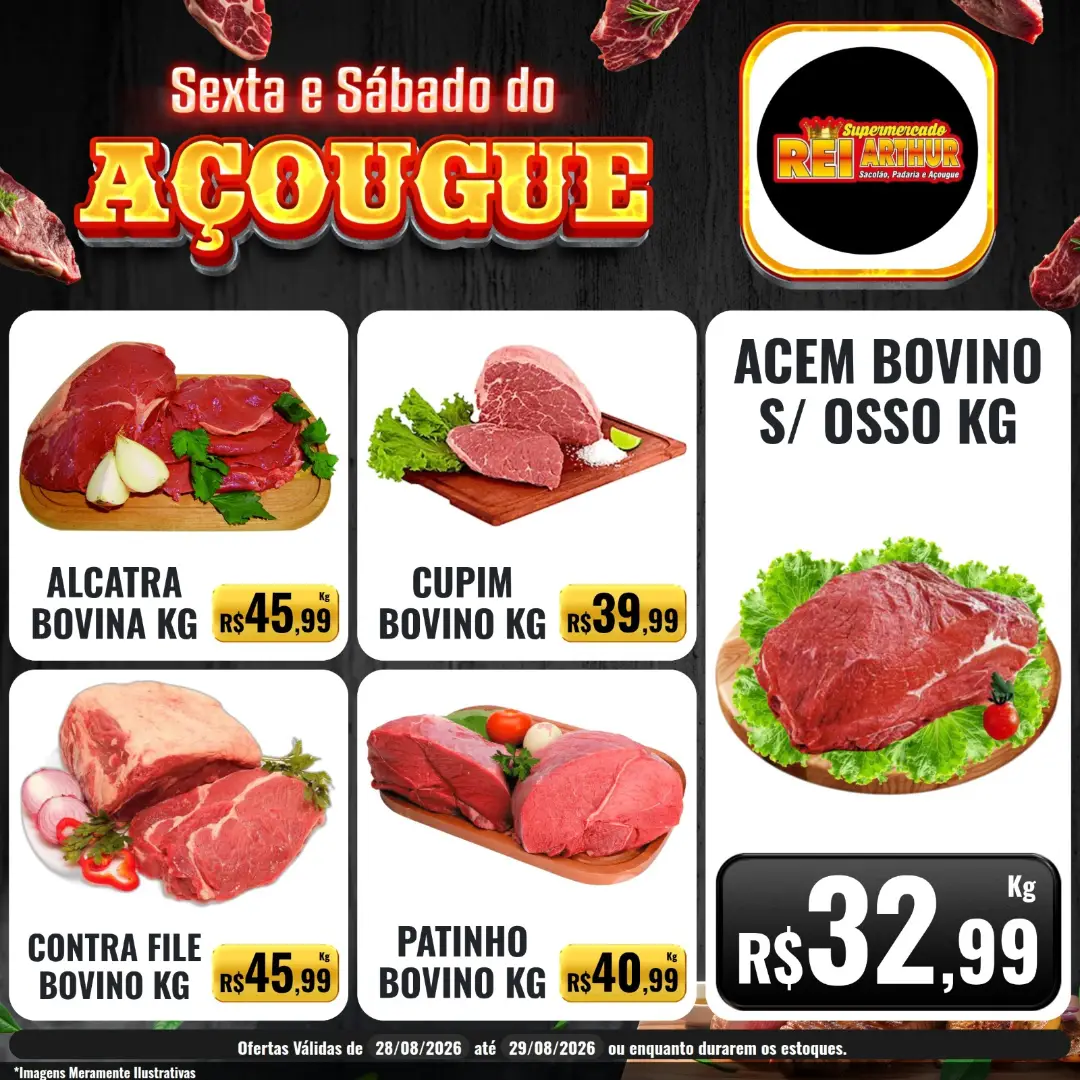 Ofertas Supermercado Rei Arthur💥 – 29/08/2026