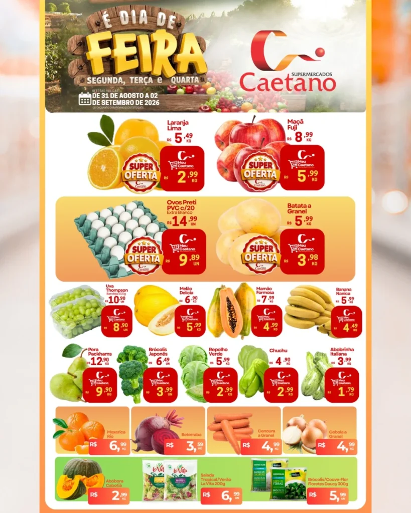 Ofertas Supermercados Caetano – 02/09/2026