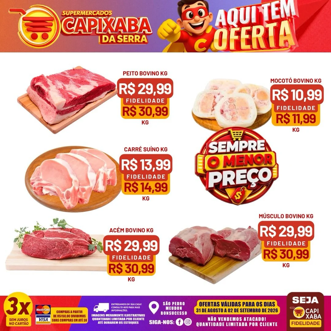 Ofertas Supermercados Capixaba da Serra – 02/09/2026