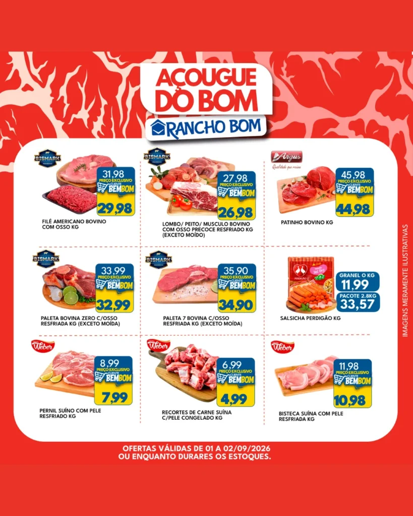 Ofertas Rancho Bom Supermercados – 02/09/2026