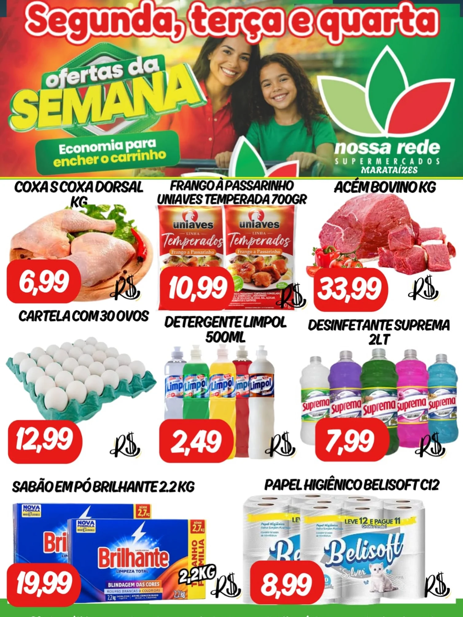 Ofertas NOSSA REDE SUPERMERCADOS | Marataízes 🛒 – 01/09/2026