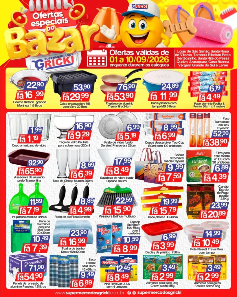 Ofertas Supermercados Gricki – 10/09/2026 Ofertas Supermercados Gricki – 10/09/2026