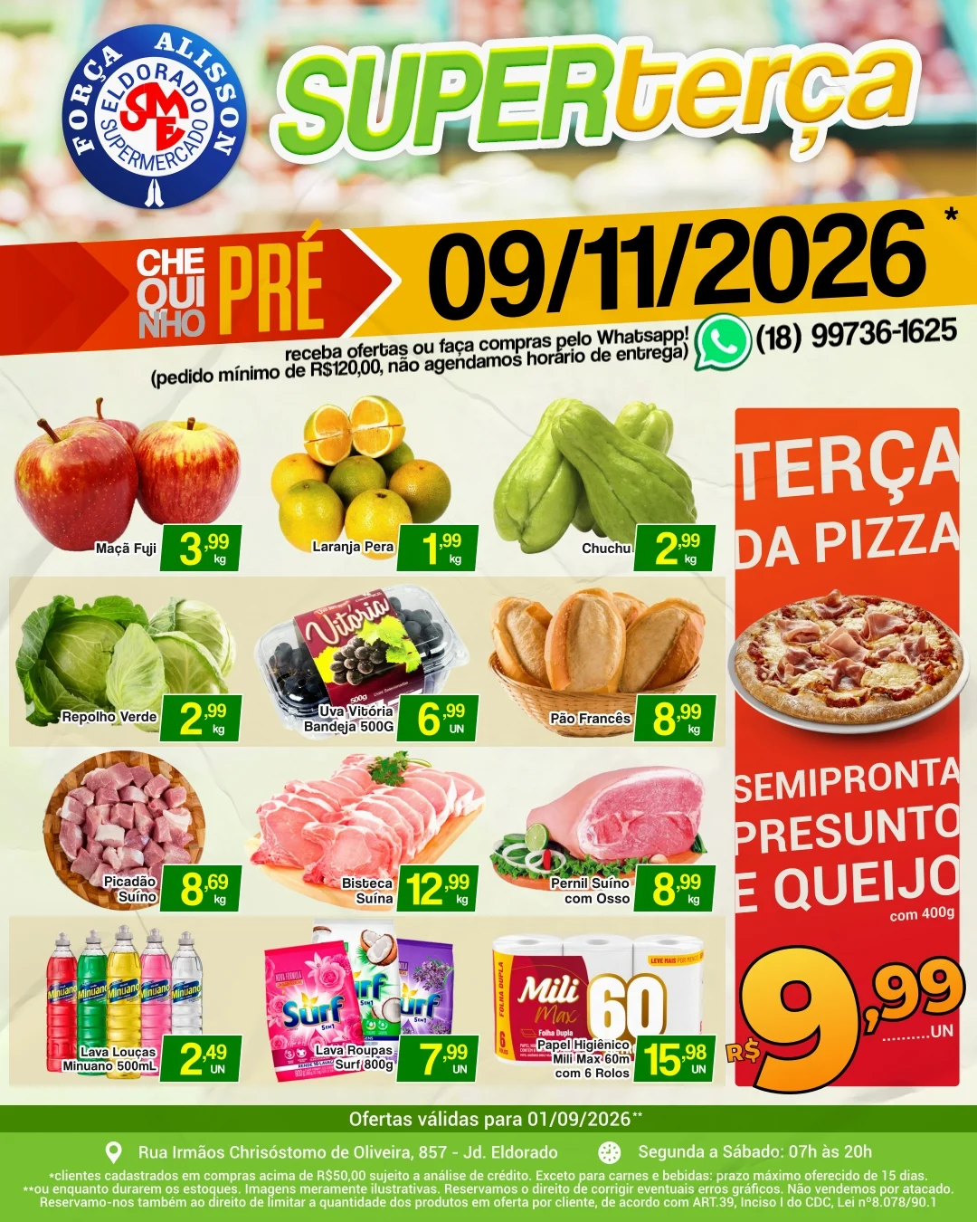 Ofertas Eldorado Supermercado – 01/09/2026