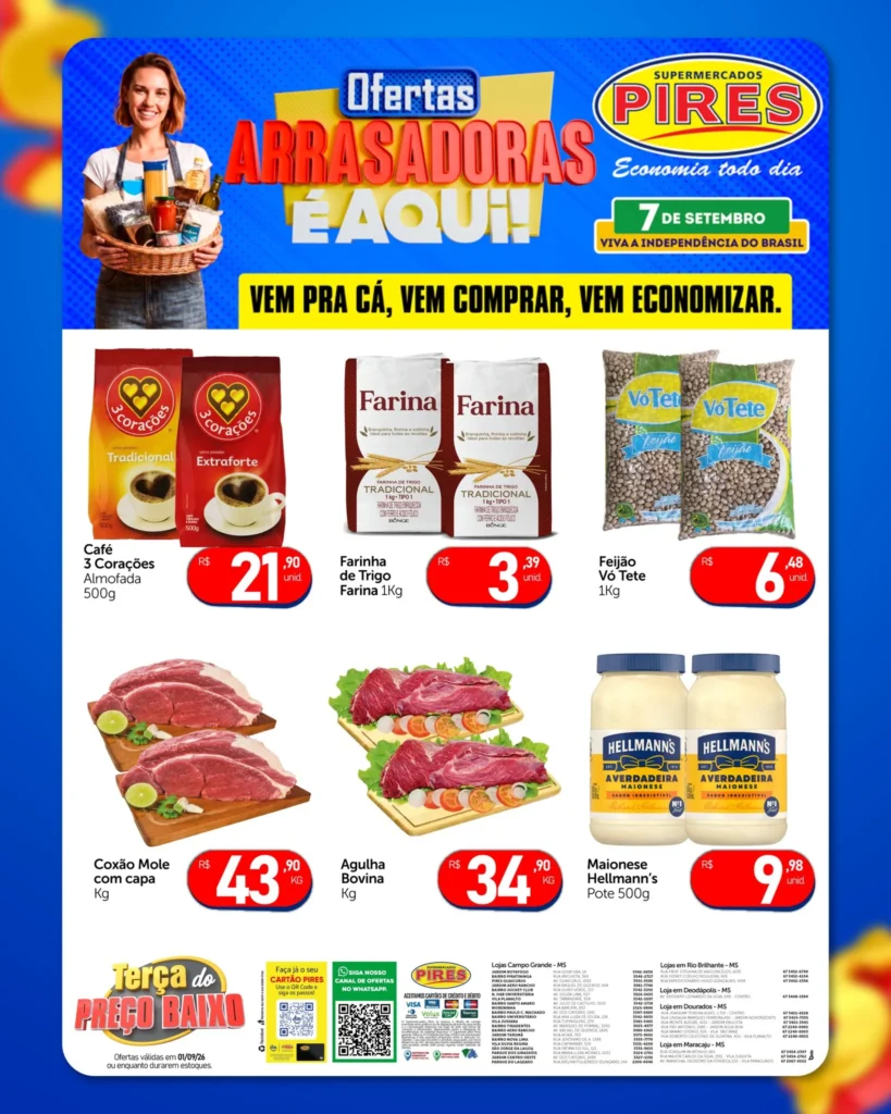 Ofertas Supermercados Pires – 01/09/2026